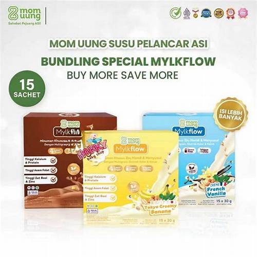 Mom Uung Crisp Mylkflow Cheese | Snack Ibu Hamil & Menyusui | Tinggi Kalsium, Asam Folat & Serat | Snack Pelancar ASI