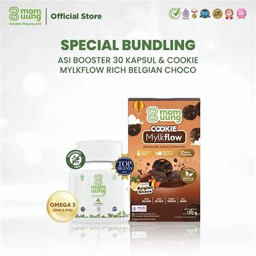 Mom Uung Special Bundle - ASI Booster & Cookie Mylkflow - Pelancar ASI Halal BPOM