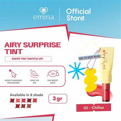 NEW! Emina Fresh Drop Tint 3 g -2in1 Lip & Cheek, Lip Tint Ringan, Tahan Lama 12 Jam, Transferproof, Tidak Membuat Bibir Kering, Bibir Tetap Lembab, Mengandung Grapeberry Polyvitae, Vitamin C, Hydrating Waterburst Barrier, Lip Tint Korea