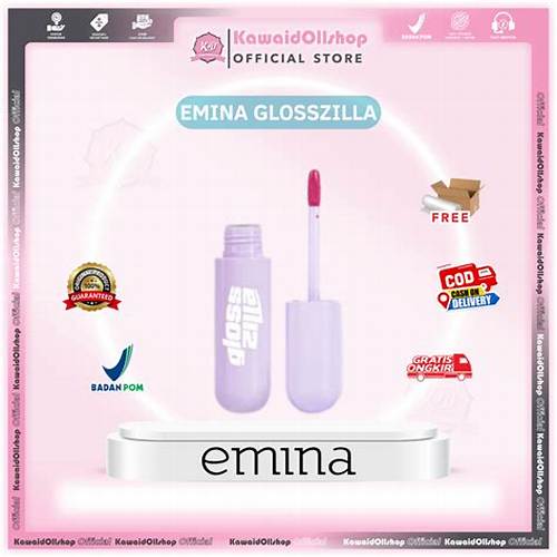 NEW! Emina Glosszilla Lightweight Lip Jelly Vinyl 3 g - Transferproof Gloss, Longlasting Stain, Intense Color, Plumpy, Transferproof, Tahan Lama, Cocok untuk Bibir Sensitif, Ringan, Tidak Lengket, Mengandung Vit E, Oil Complex, dan Hyaluronic Acid