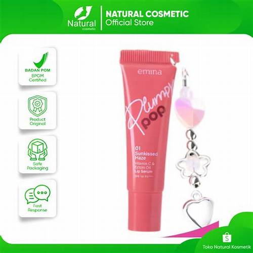 NEW! Emina Sunny Glow & Plumpy Pop Lip Serum SPF 50 PA++++ 7g - Instant & Longlasting Melembapkan Bibir, Mencerahkan Bibir, Tidak Lengket, Tidak Geser, Mengandung Vit C, Ectoin Oil, Melindungi Bibir dari Sinar UV, Cocok untuk Bibir Kering