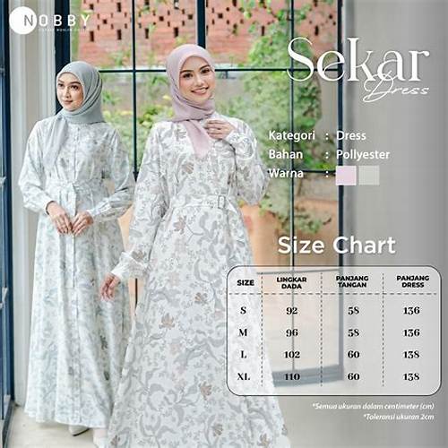 Nobby Sekar Dress Gamis Terbaru Ukuran S-XL Busui Wudhu Friendly Bahan Satin Silk Polyester