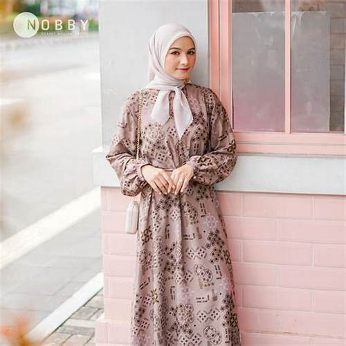 Nobby - Tiara Gamis Dress Wanita Modern Pita Korean Style