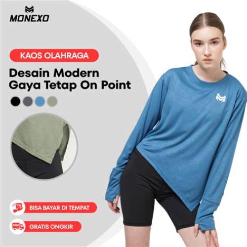 Nobby Zanie T-Shirt Kaos Olahraga Wanita Bahan Felpa