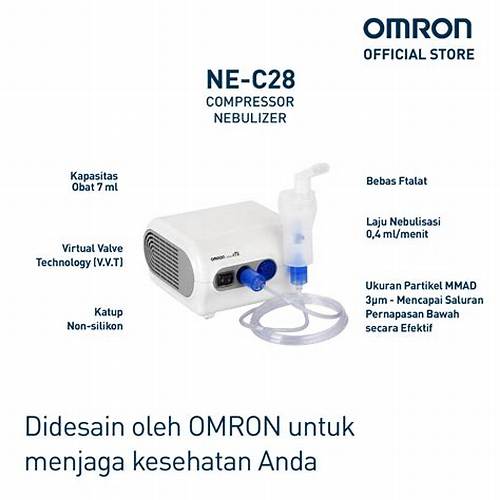 Omron Compressor Nebulizer NE-C28 Alat Terapi Pernapasan