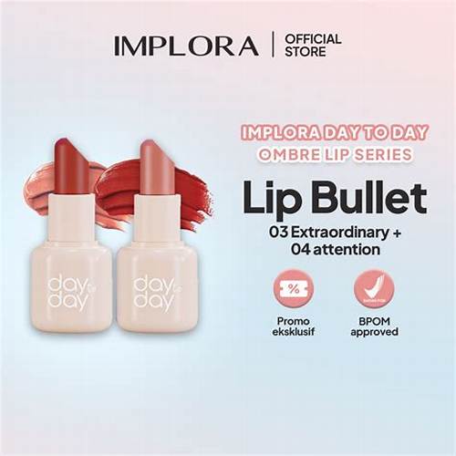 [PAKET 3PCS] IMPLORA Day To Day Lip Bullet