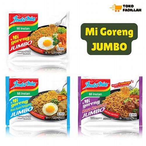 [Paket Nobar Seru 2] 5 Pcs Indomie Jumbo Mix Varian – Goreng Special, Ayam Panggang, Rendang & Cabe Ijo