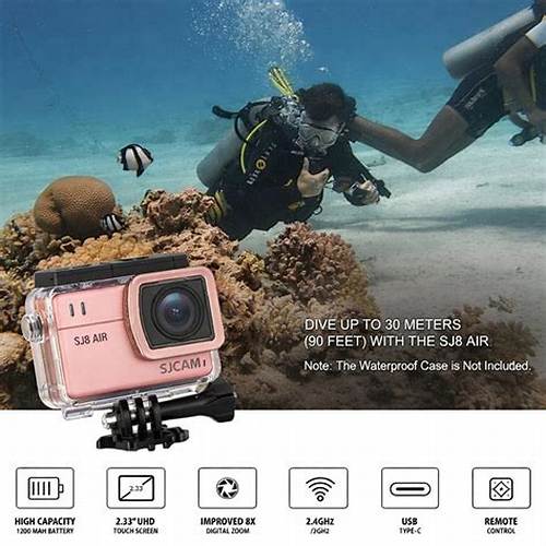 SJCAM SJ8 AIR Touchscreen Action Camera - Rosegold