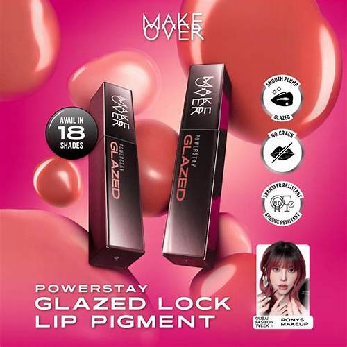 [SPECIAL MAMI LOUISSE] MAKE OVER Powerstay Glazed Lock Lip Pigment - Lip Glazed Plump Gloss Next Level Lip Cream Transferproof Pigmented Tahan Lama 24 Jam Ringan Lipstick Long Lasting Somethin Time Less w Maybe Euphoria