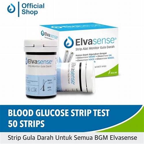 Strip Refill Alat Cek Gula Darah Elvasense (Isi 50pcs)