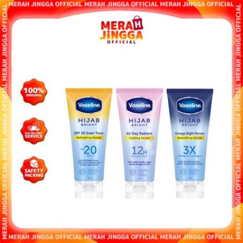 Vaseline Body Lotion Hijab Radiant 180ml | Merah Jingga Official