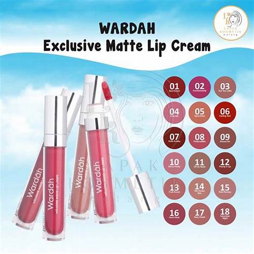 Wardah Exclusive Matte Lip Cream Original | Merah Jingga Official